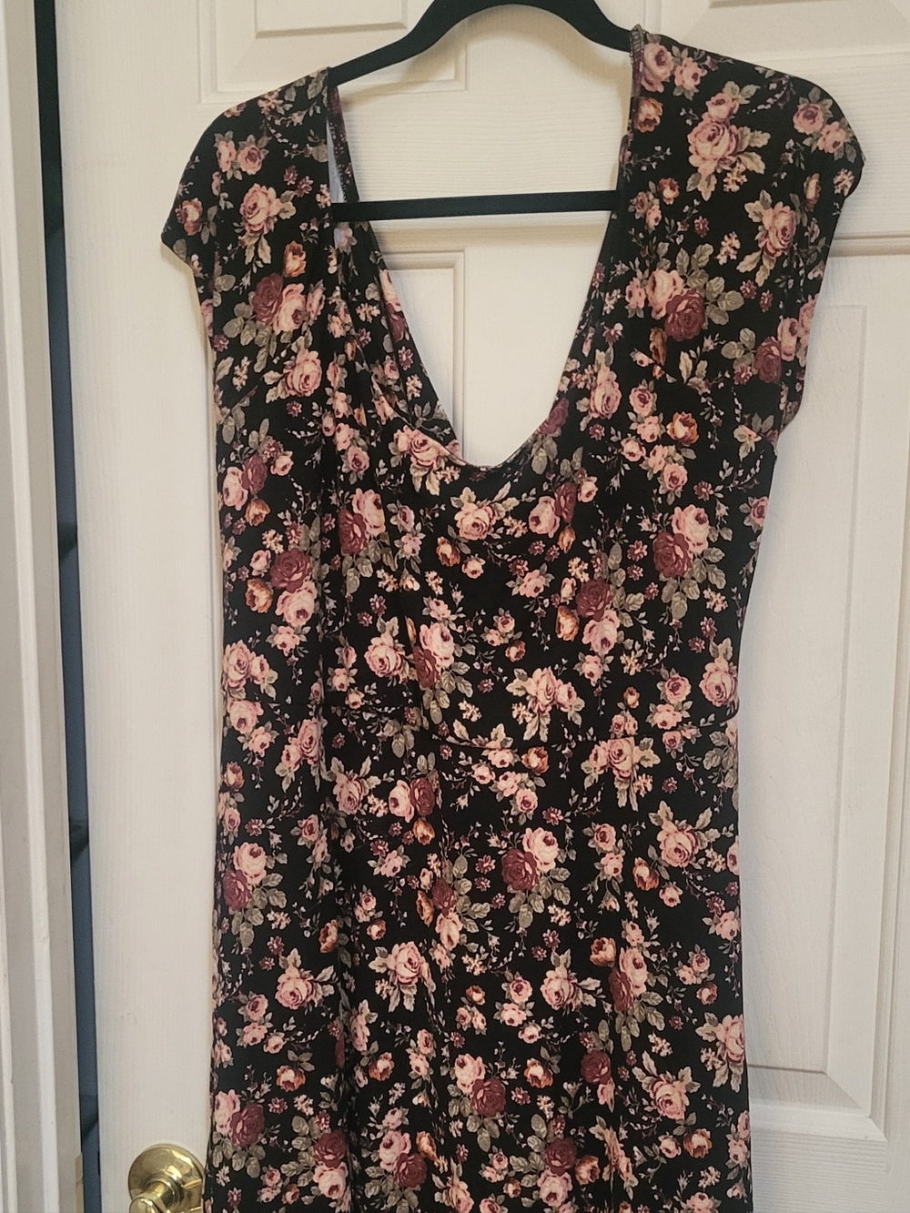 Torrid Black Floral Mini Dress